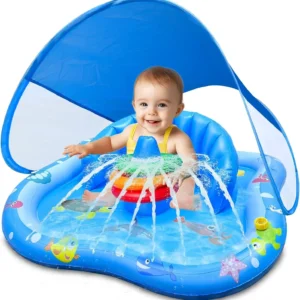 Inflatable Baby Pool w/Canopy
