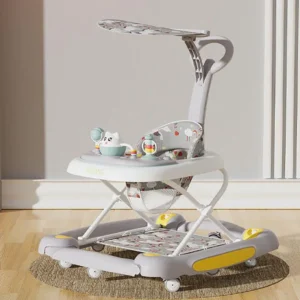 Foldable Anti-Rollover Baby Walker