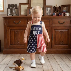 Baby Boy/Toddler 4th of July Overalls