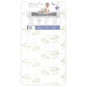 Breathable Spring Coil Firm Crib and Toddler Mattress